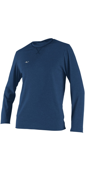 2026 O'Neill Mens Trvlr Hybrid Long Sleeve Sun Shirt 4879 - Deep Sea